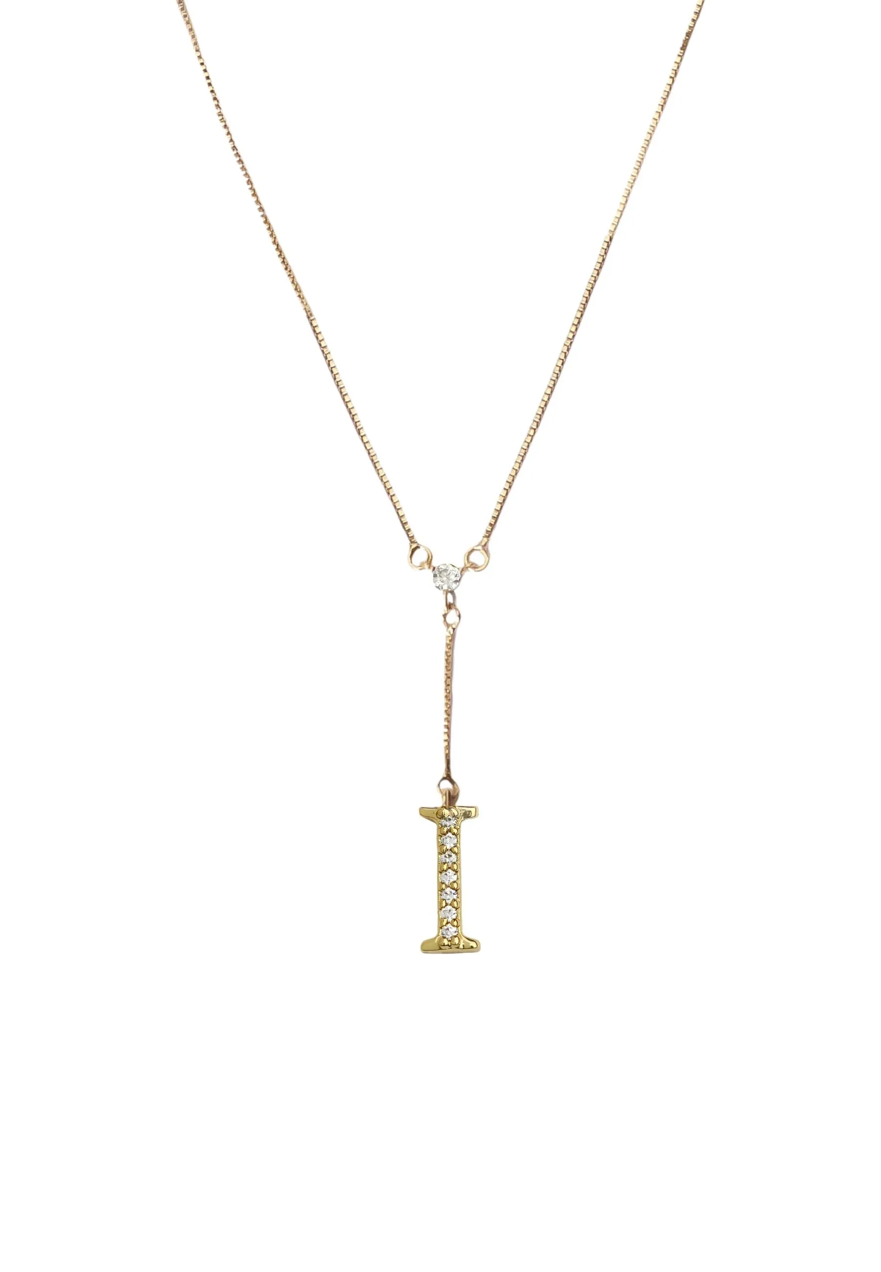 Golden Alphabet Necklaces