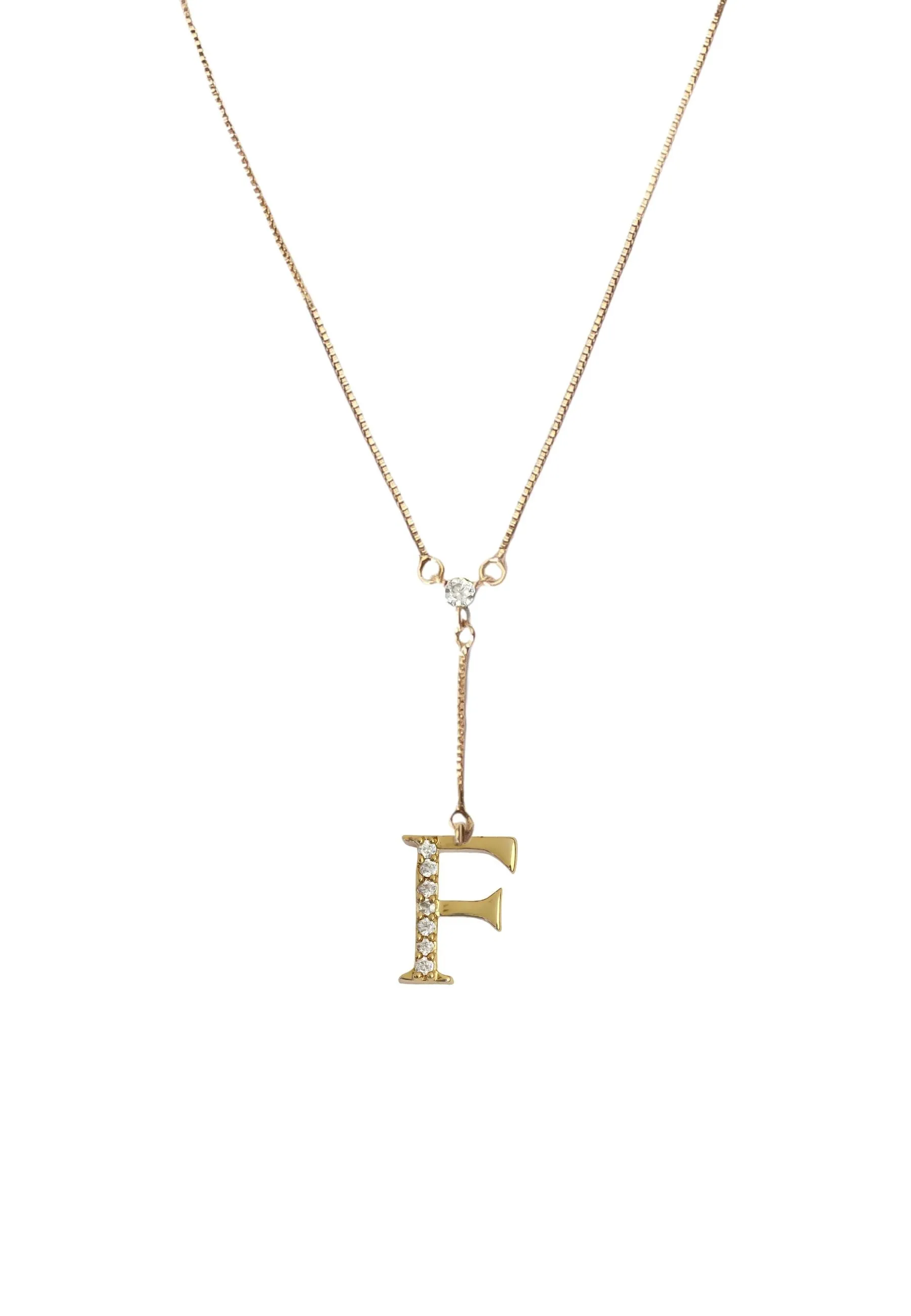 Golden Alphabet Necklaces