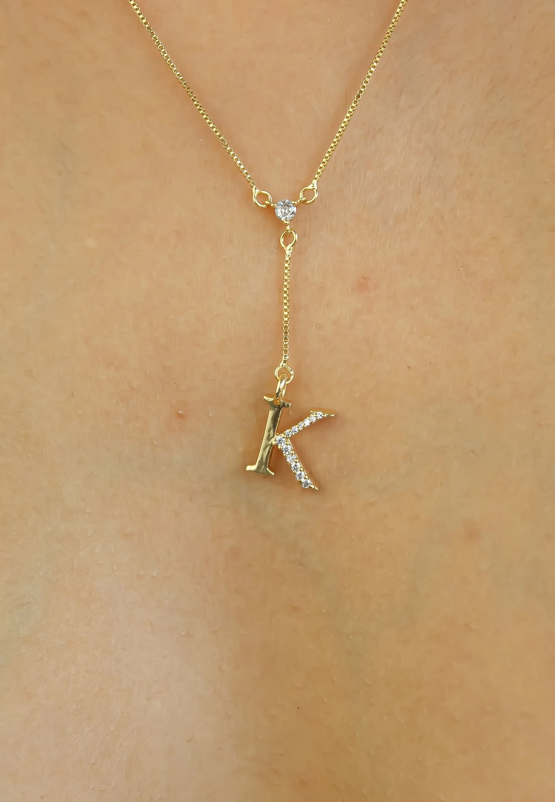 Golden Alphabet Necklaces