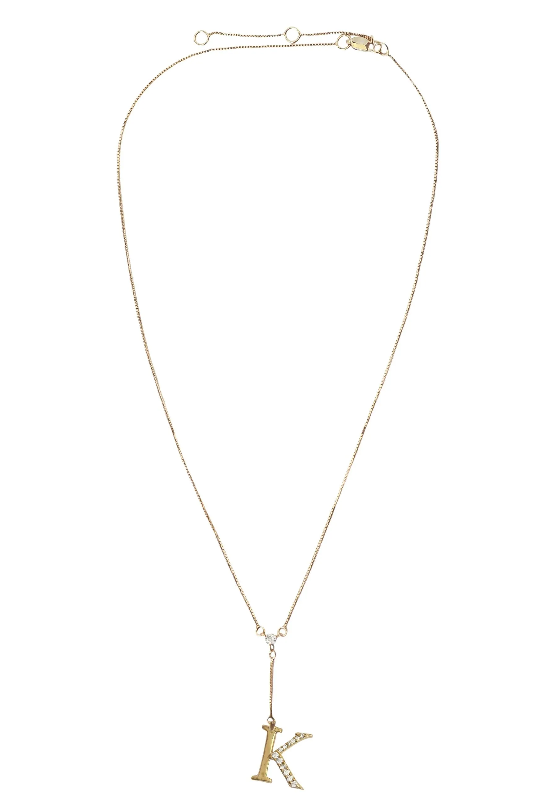 Golden Alphabet Necklaces