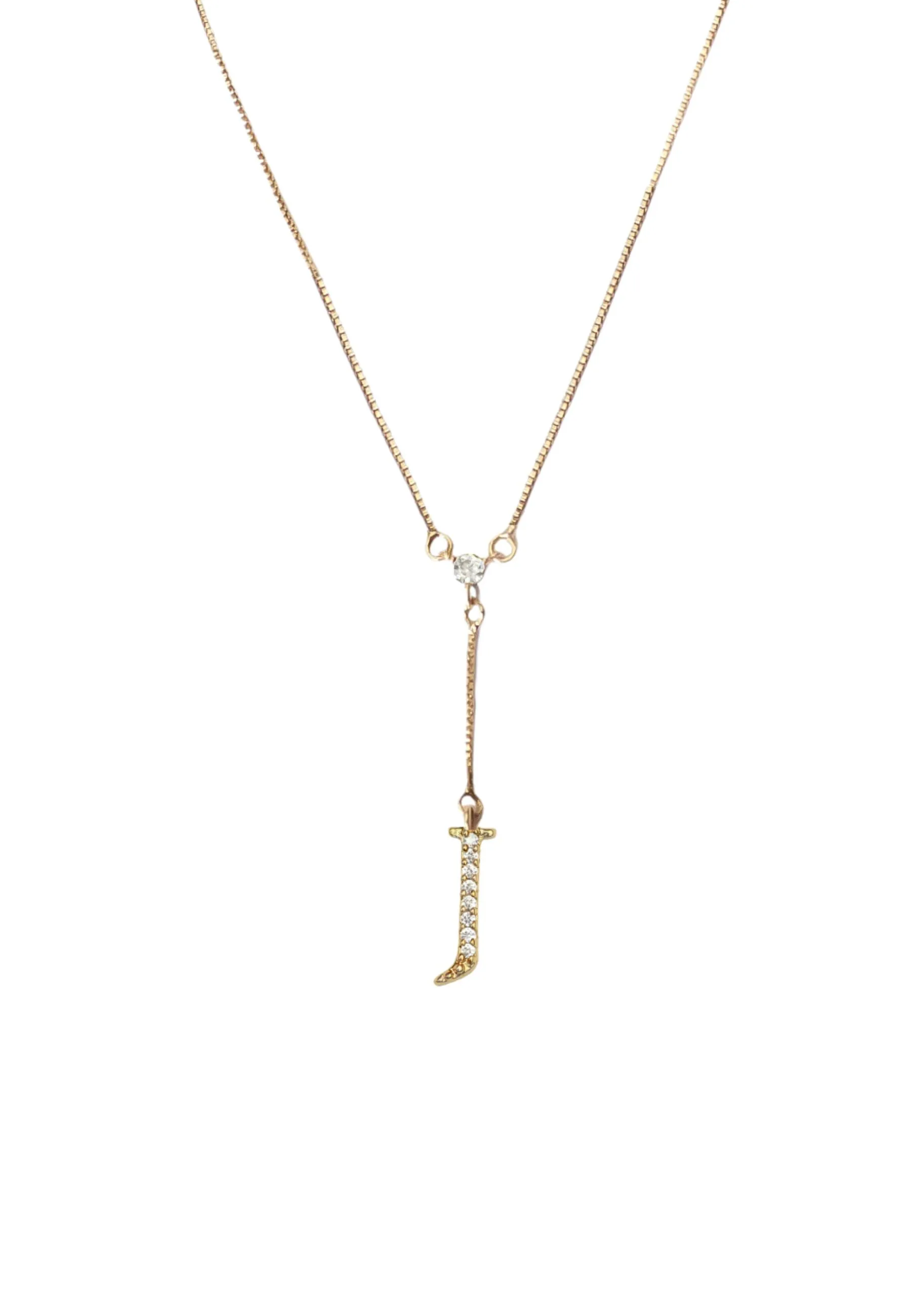 Golden Alphabet Necklaces