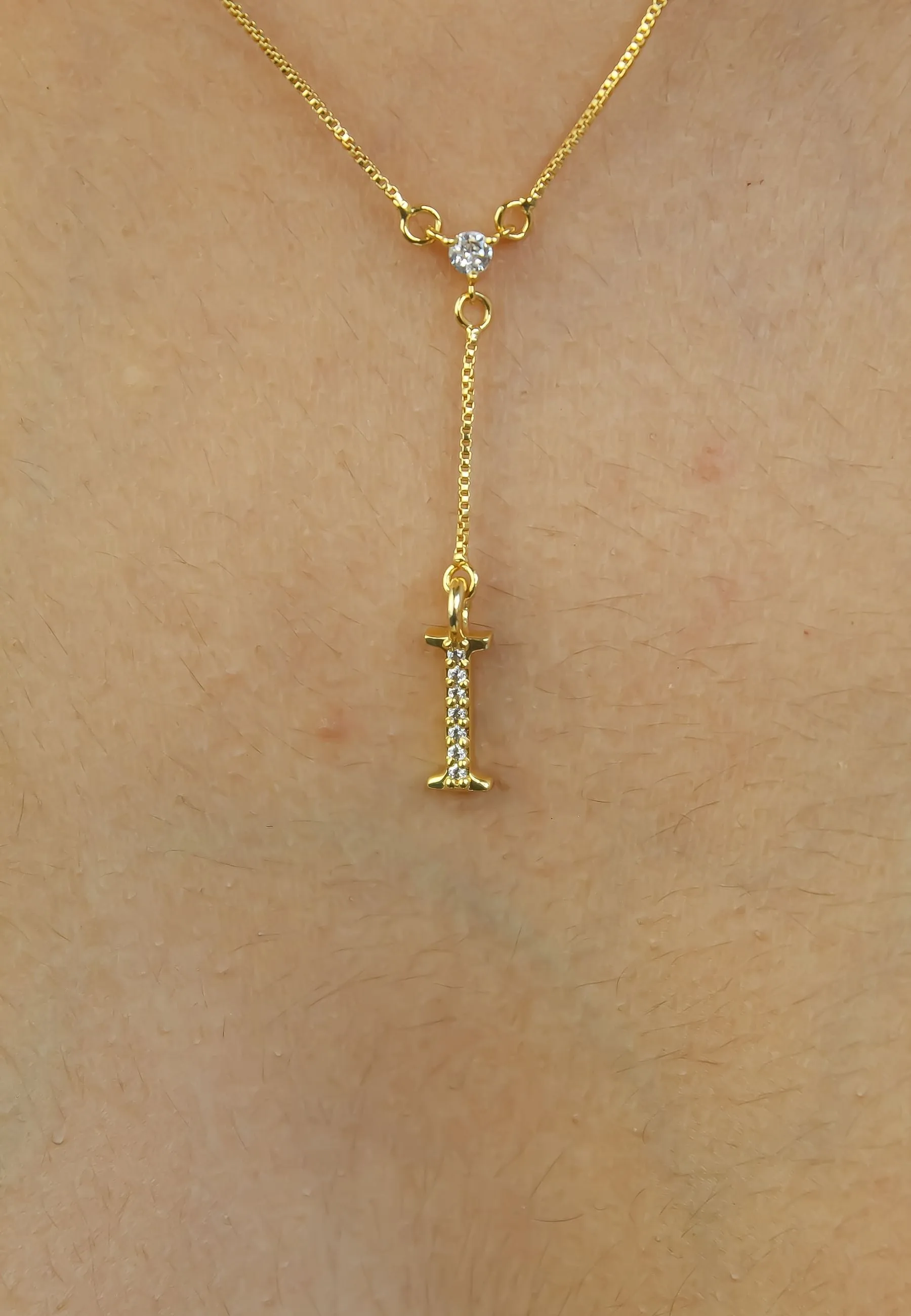 Golden Alphabet Necklaces