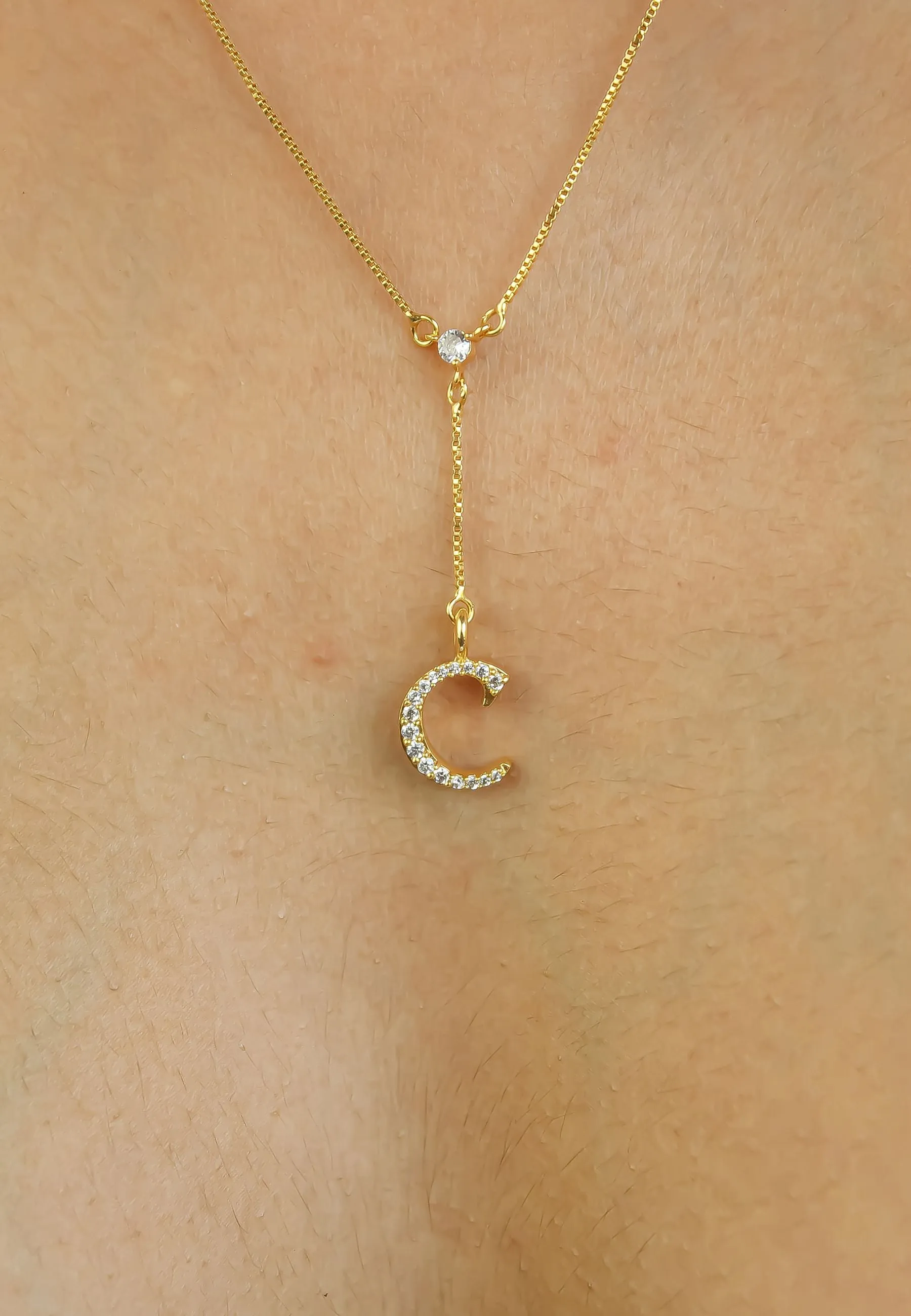 Golden Alphabet Necklaces