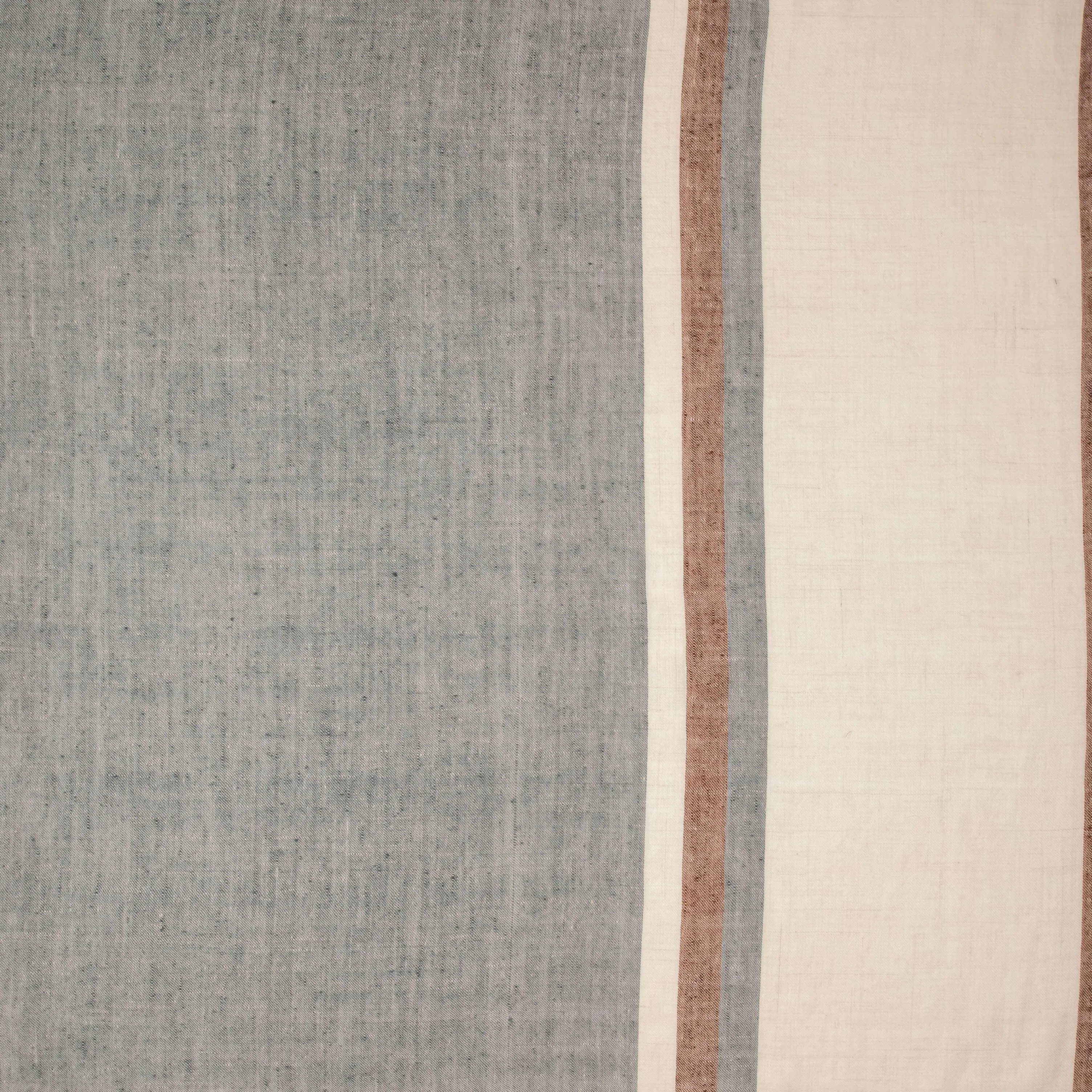 Grey Melange and Vanilla Pashmina Cashmere Shawl