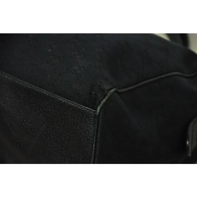 Gucci Webby Pursesdesigner Purses Black Leather And Gg Leather Satchel