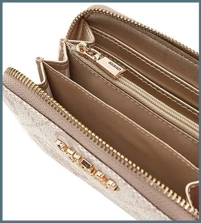 GUESS LOGO MED ZIP 1540