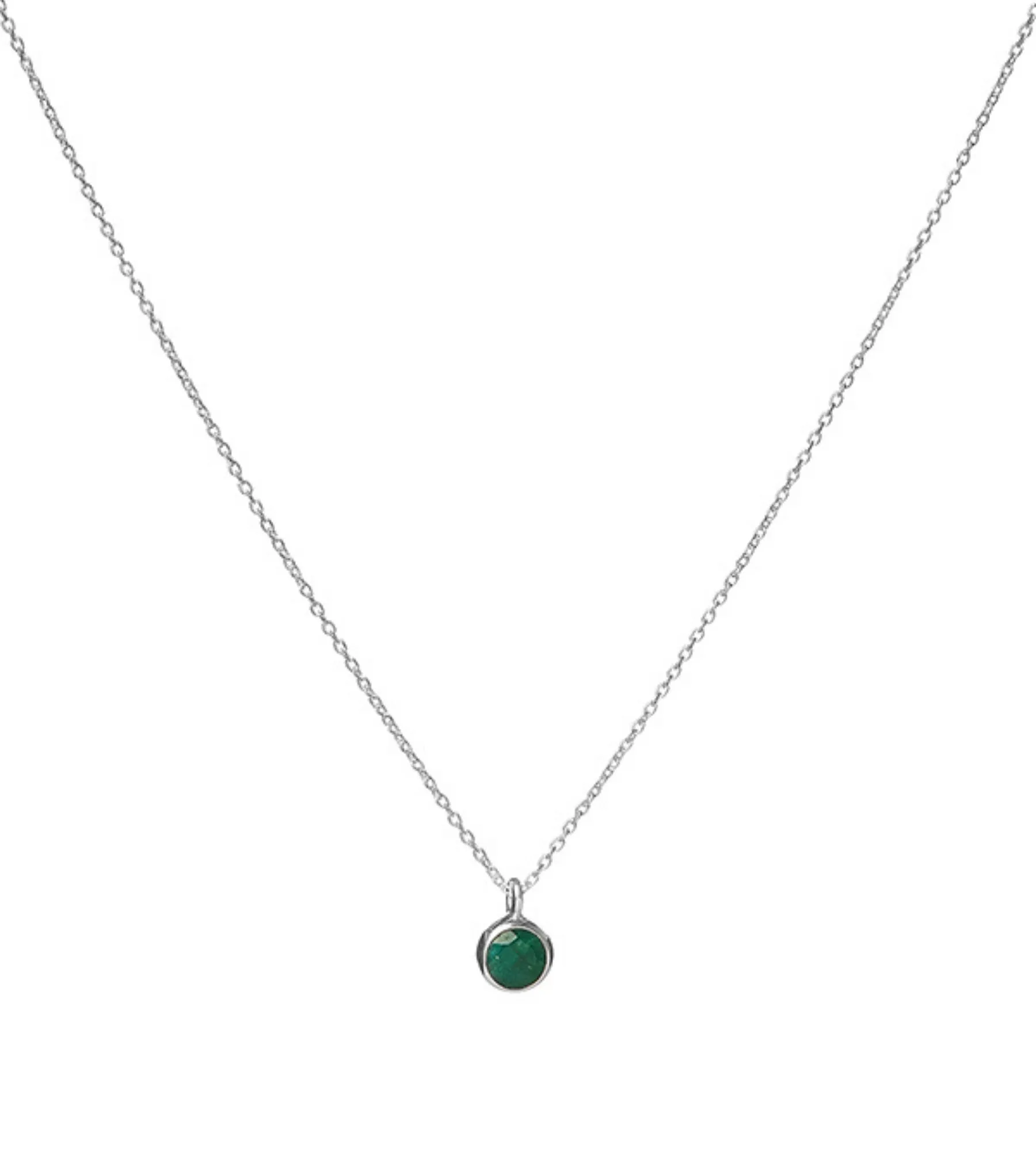 Heart & Lotus Birthstone Necklaces