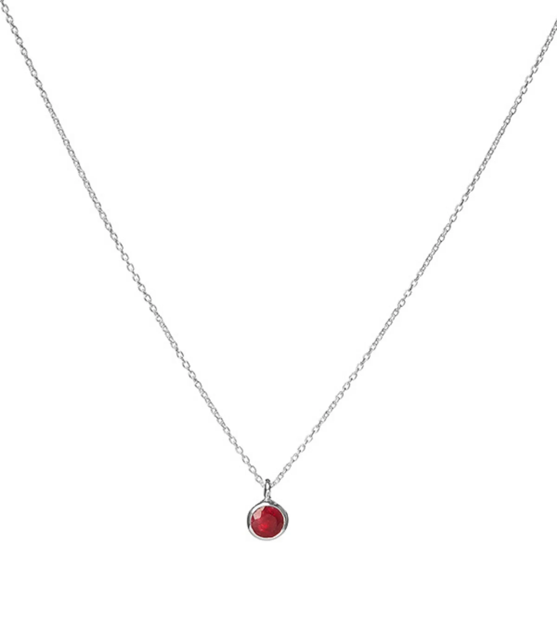 Heart & Lotus Birthstone Necklaces