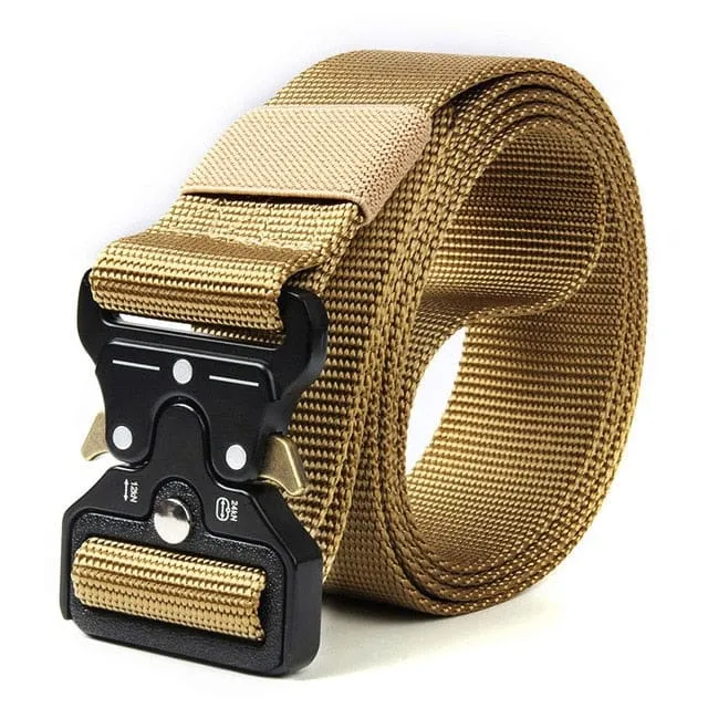 High Quality Marine Corps Canvas Multi-Function Alloy Buckle Outdoor Hunting Metal Tactical Belt