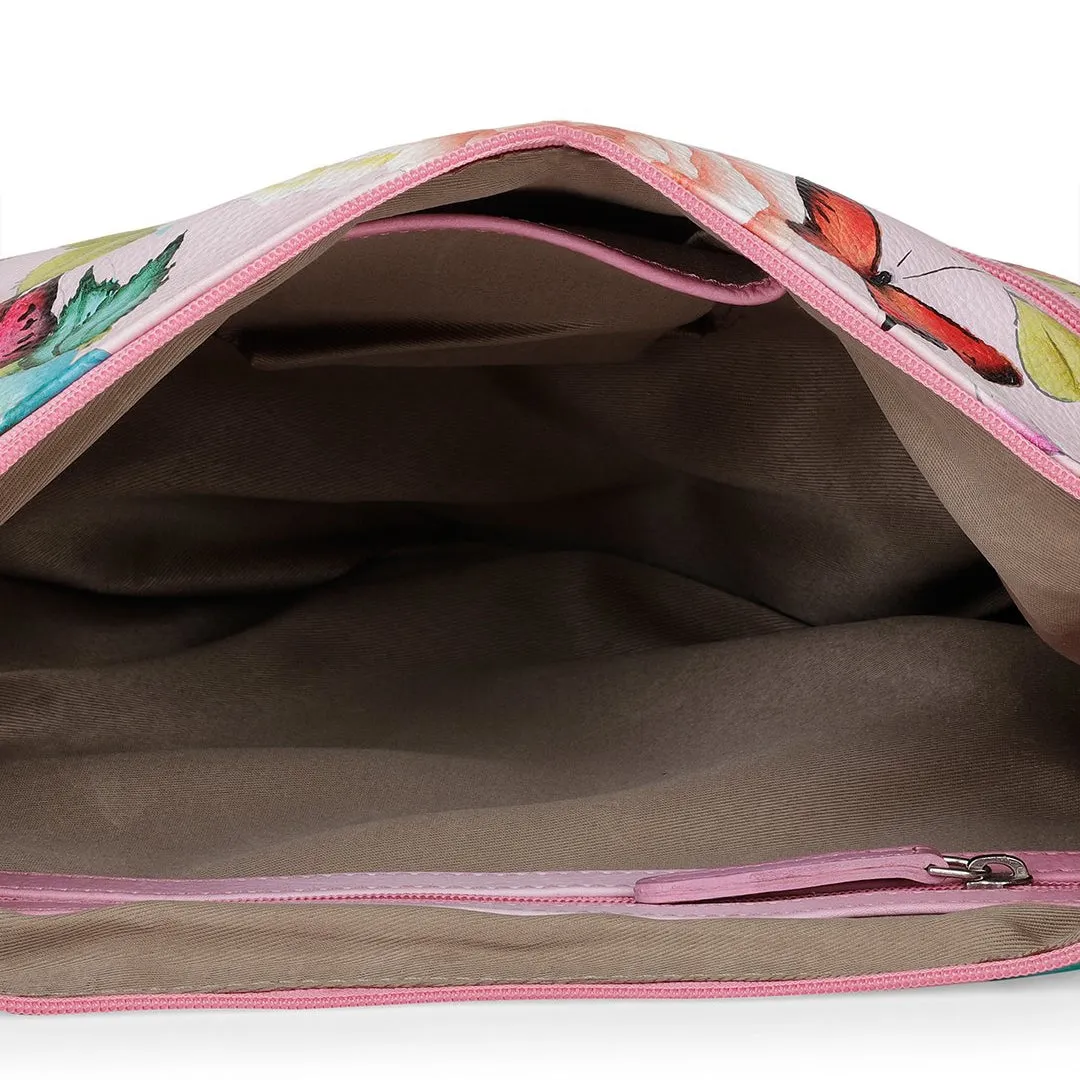 Hobo Hand Bag - Butterfly Paradise Light Pink