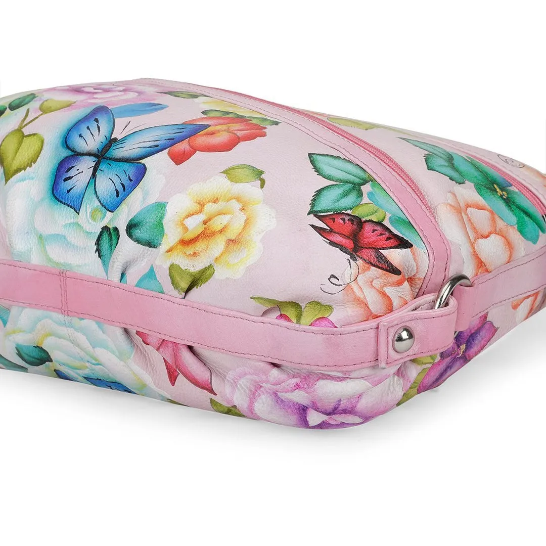 Hobo Hand Bag - Butterfly Paradise Light Pink