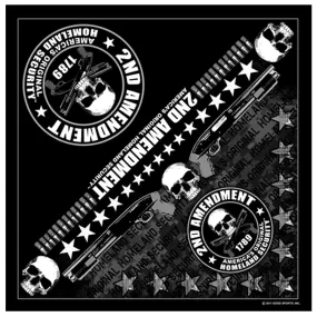 Hot Leathers BAB1051 Hot Leathers 2nd Amendment America's Original Homeland Security Bandana