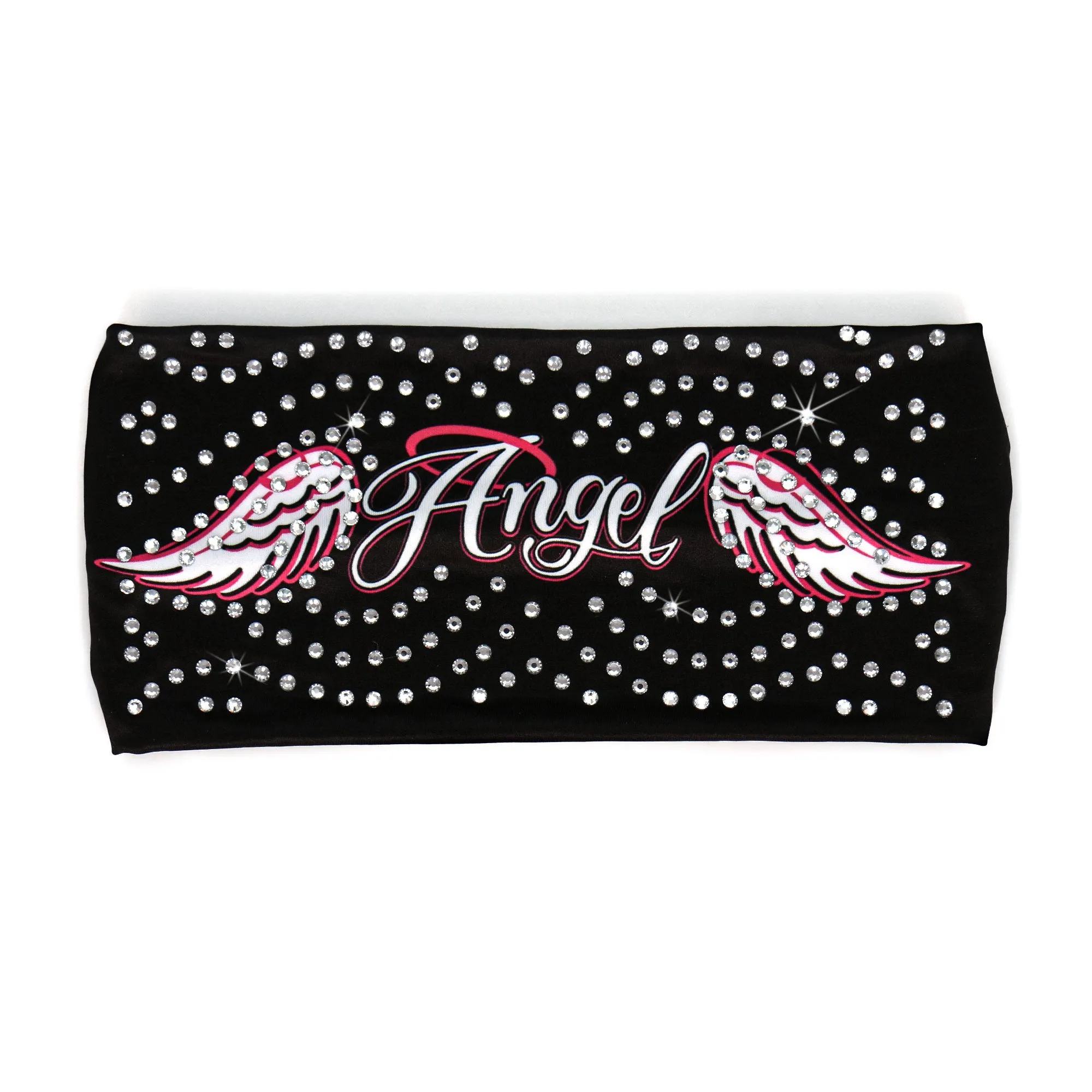 Hot Leathers Bling Bands Angel Wings Rhinestone Crystal Headband Wraps RWC2002
