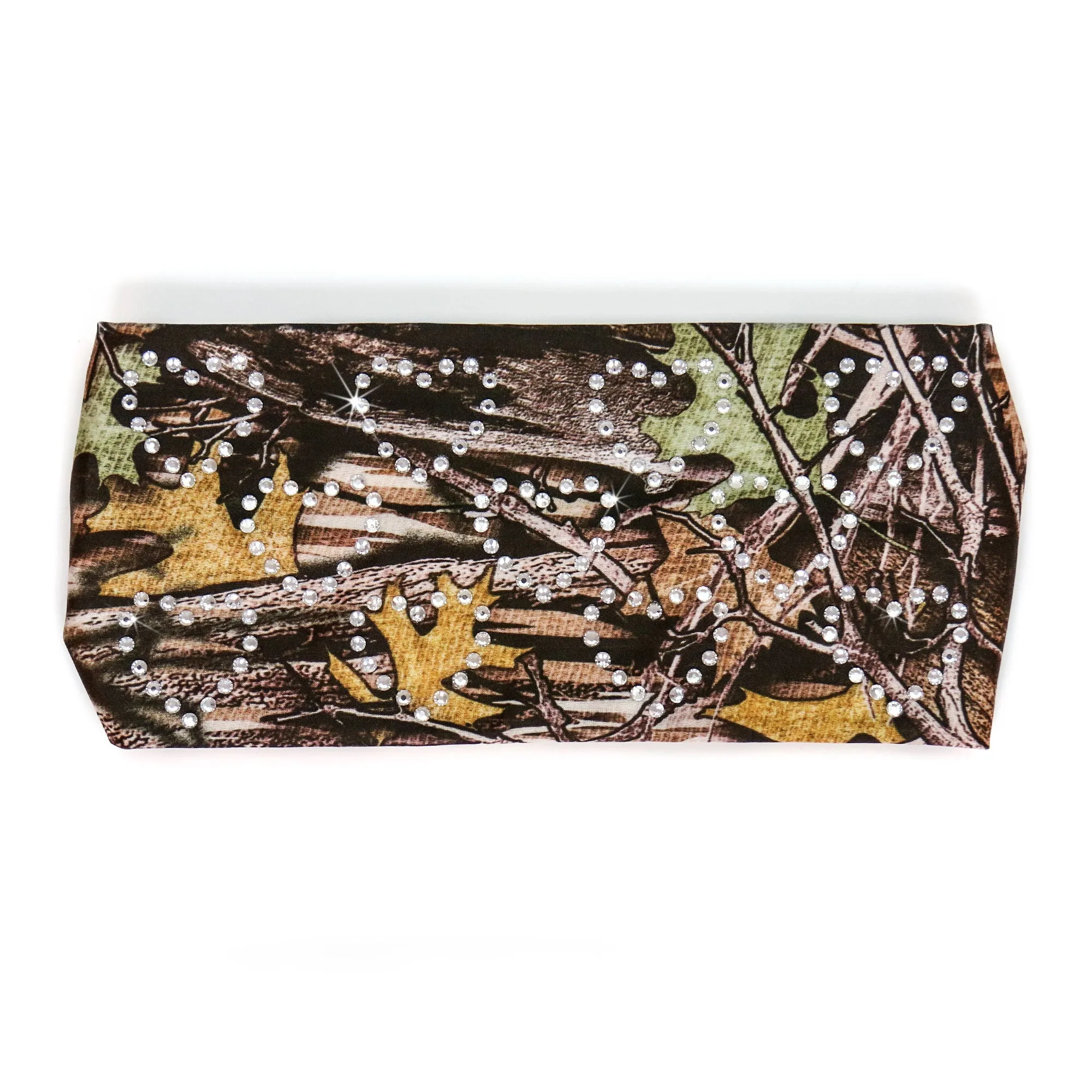 Hot Leathers Bling Bands Hunter Camo Rhinestone Crystal Headband Wraps RWC2027