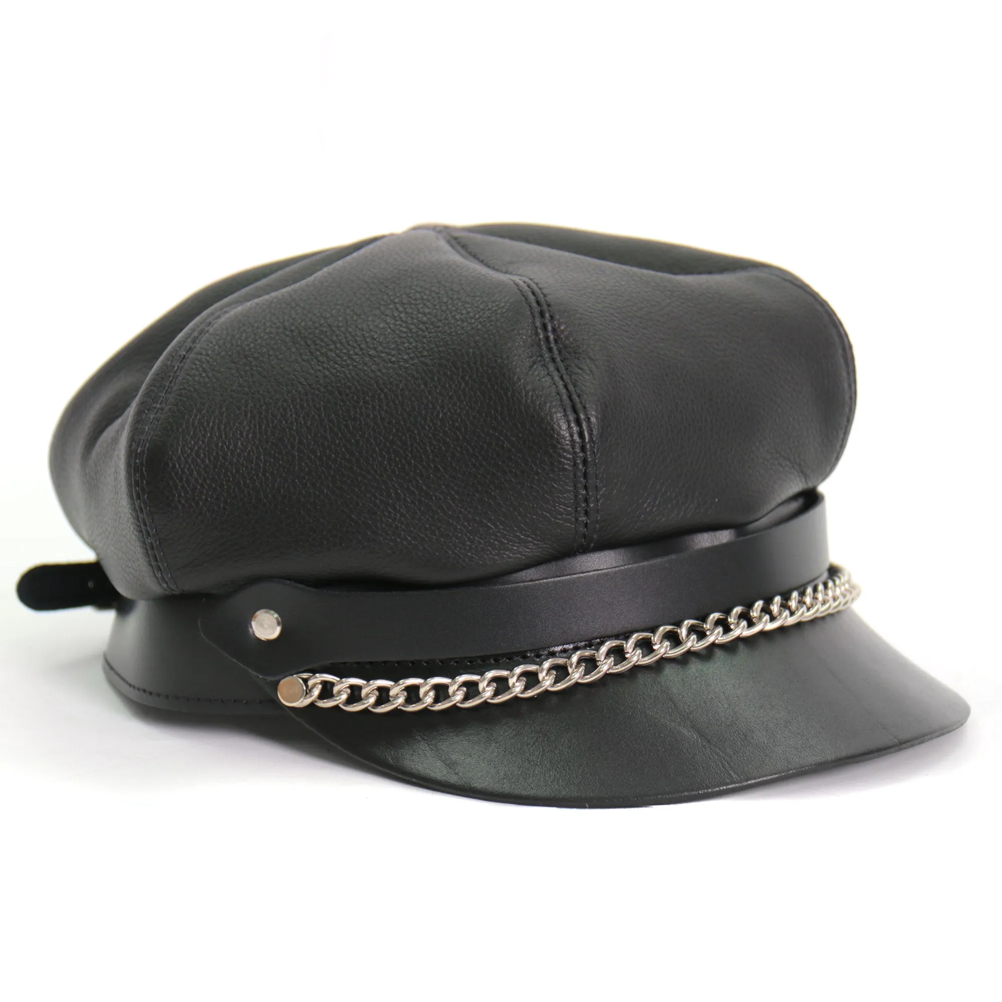 Hot Leathers Leather Section Pie Top Cap