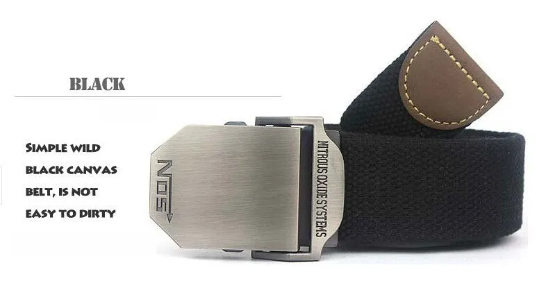 Hot NOS Men Canvas Outdoor Belt Military Equipment Cinturon Western Strap Men's Belts Luxury For Men Tactical Brand Cintos