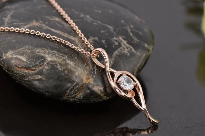 Iutopian Italina Rigant New Arrival Musical Note Pendant Necklace Colar With Austrian Crystal Stellux Cubic Zirconia