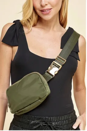 Keep It Moving Belt Bag: Olive