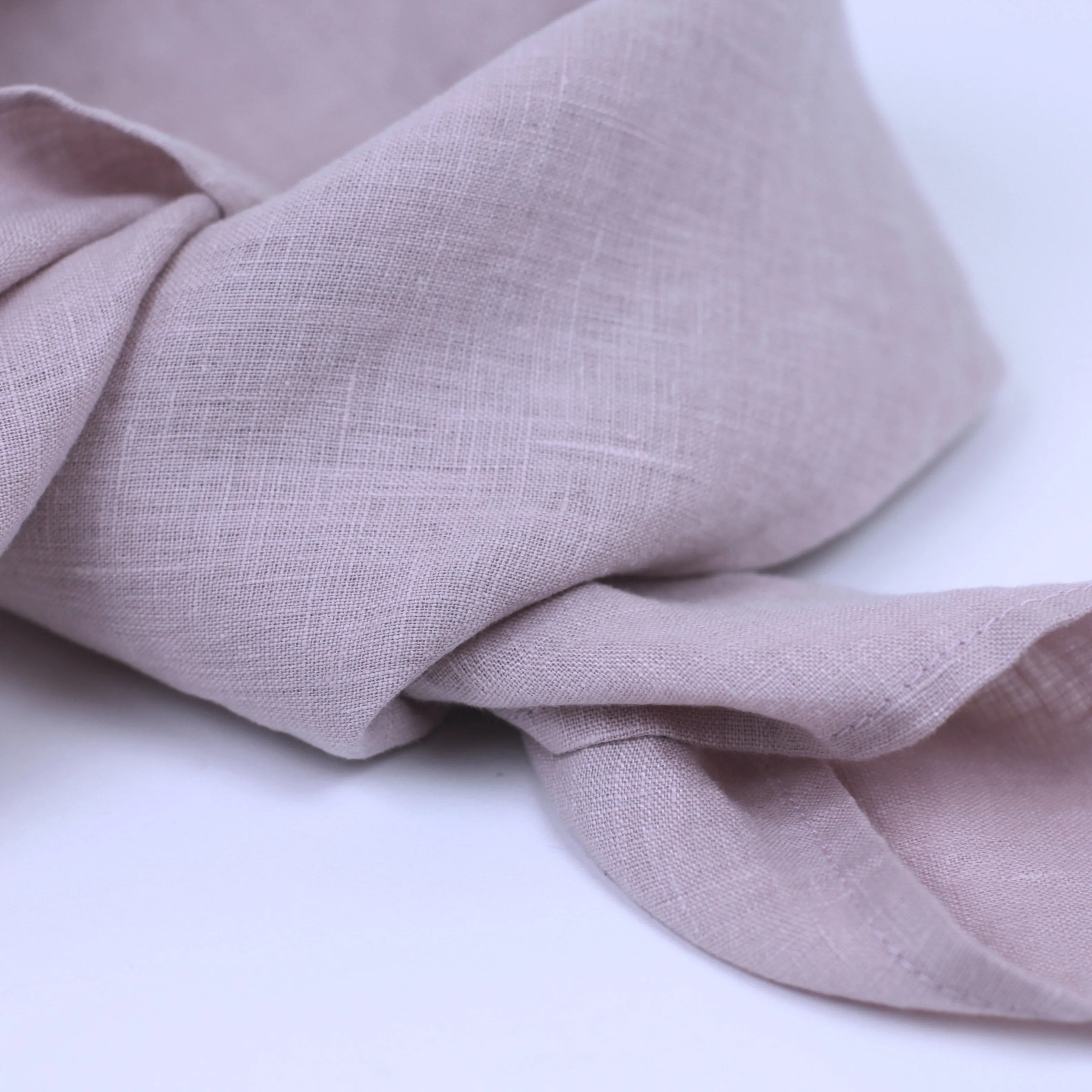 Linen Bandana - Stonewashed - Dusty Rose - Thin Linen