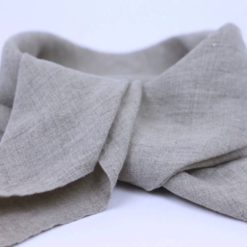 Linen Bandana - Stonewashed - Natural - Thin Linen