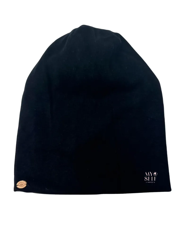 Lizi Headwear Black Cozy Slouch Beanie