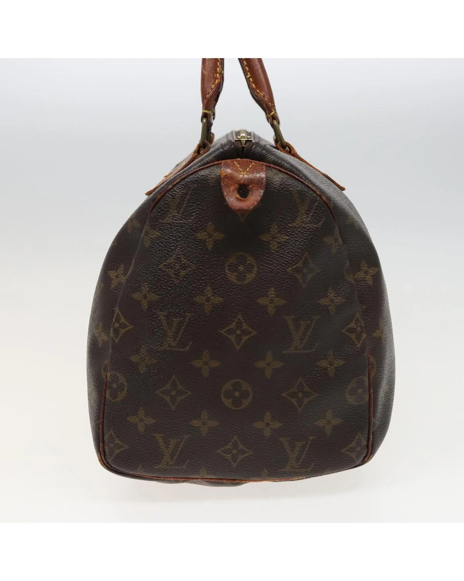 Louis Vuitton Speedy 25 Monogram Canvas Handbag Brown