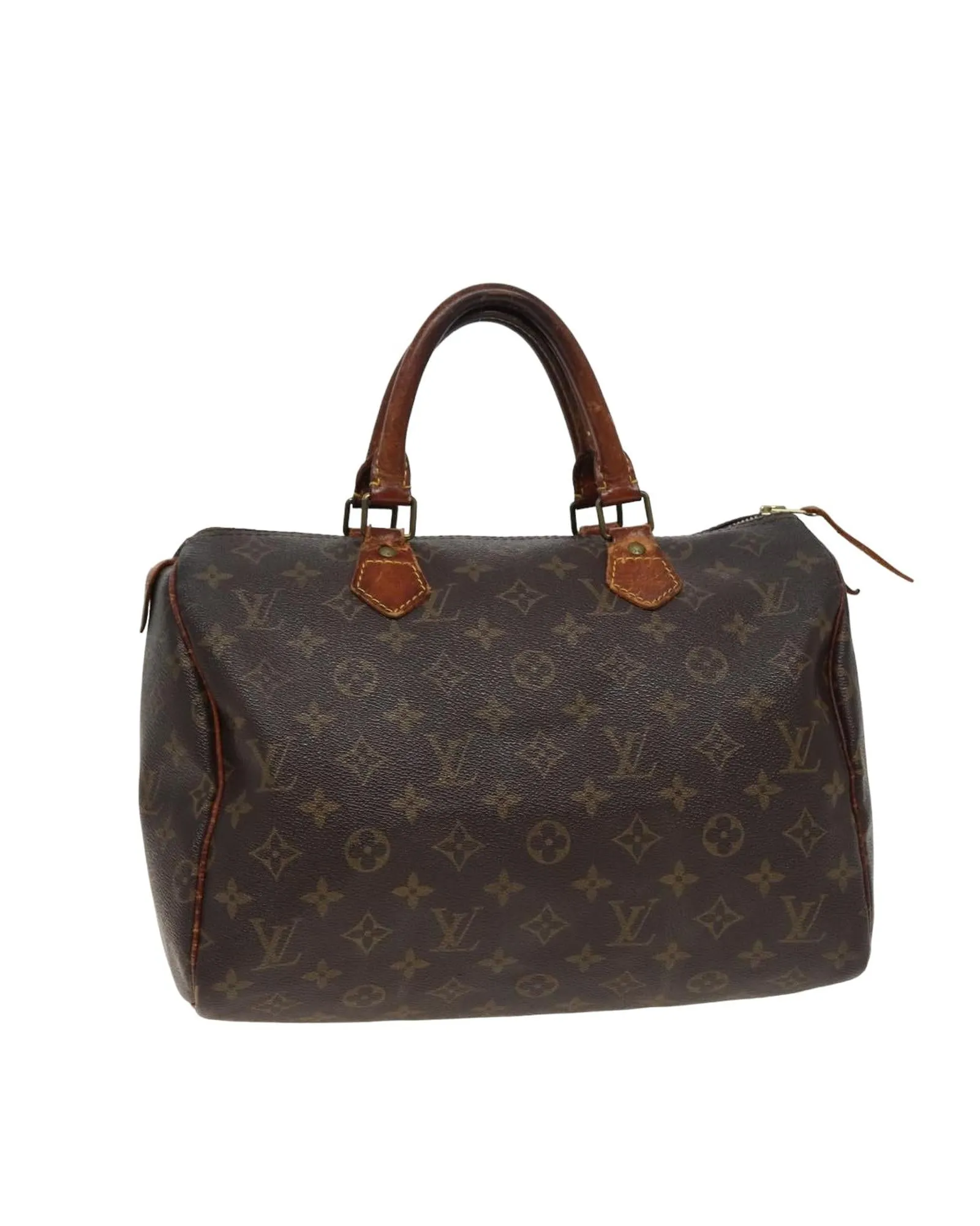 Louis Vuitton Speedy 25 Monogram Canvas Handbag Brown