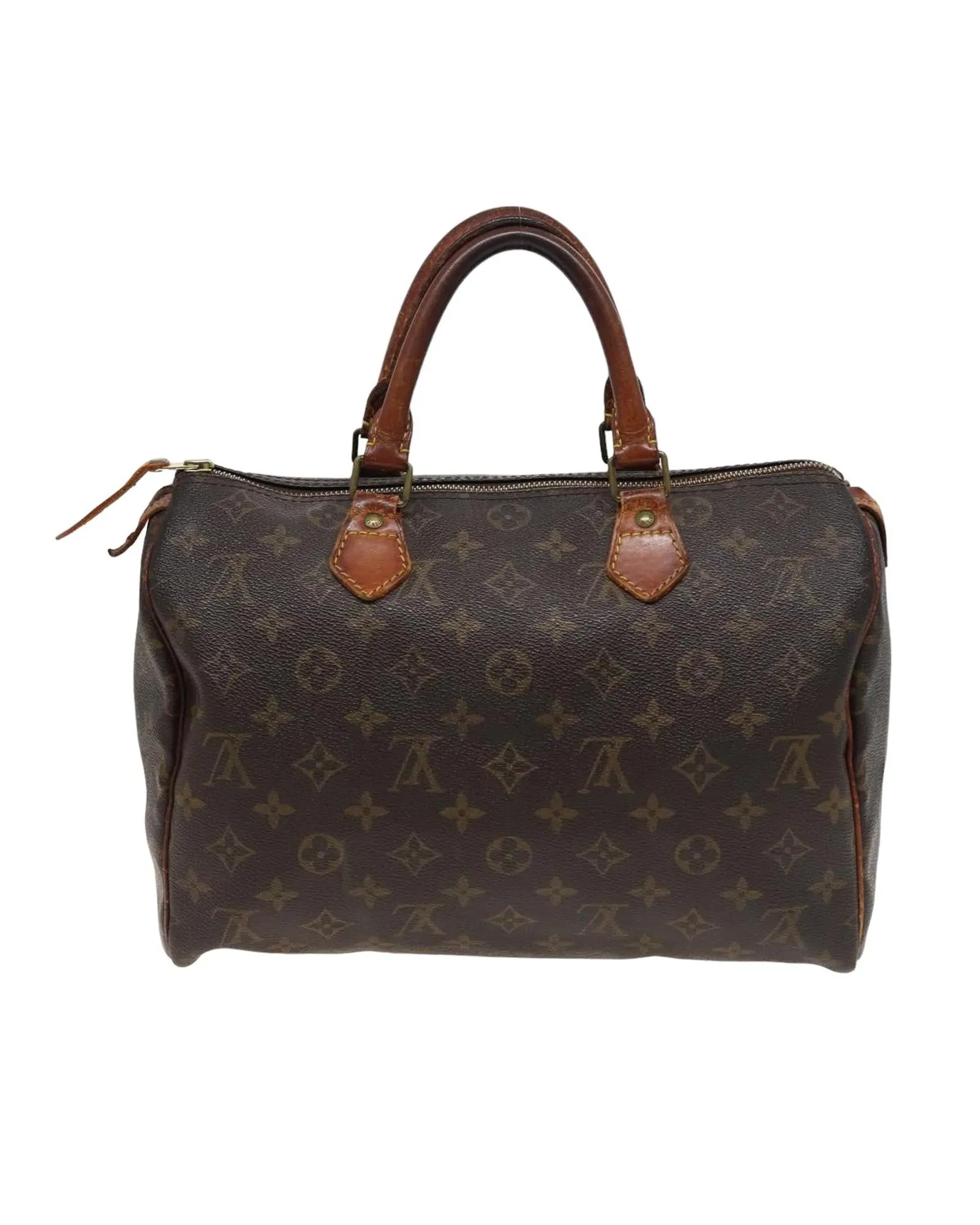Louis Vuitton Speedy 25 Monogram Canvas Handbag Brown