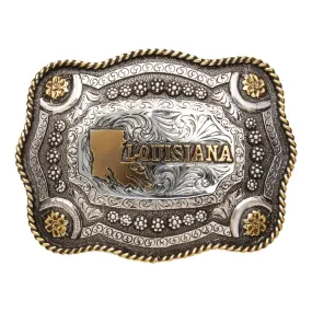 Louisiana — Scallop Rope Edge Buckle