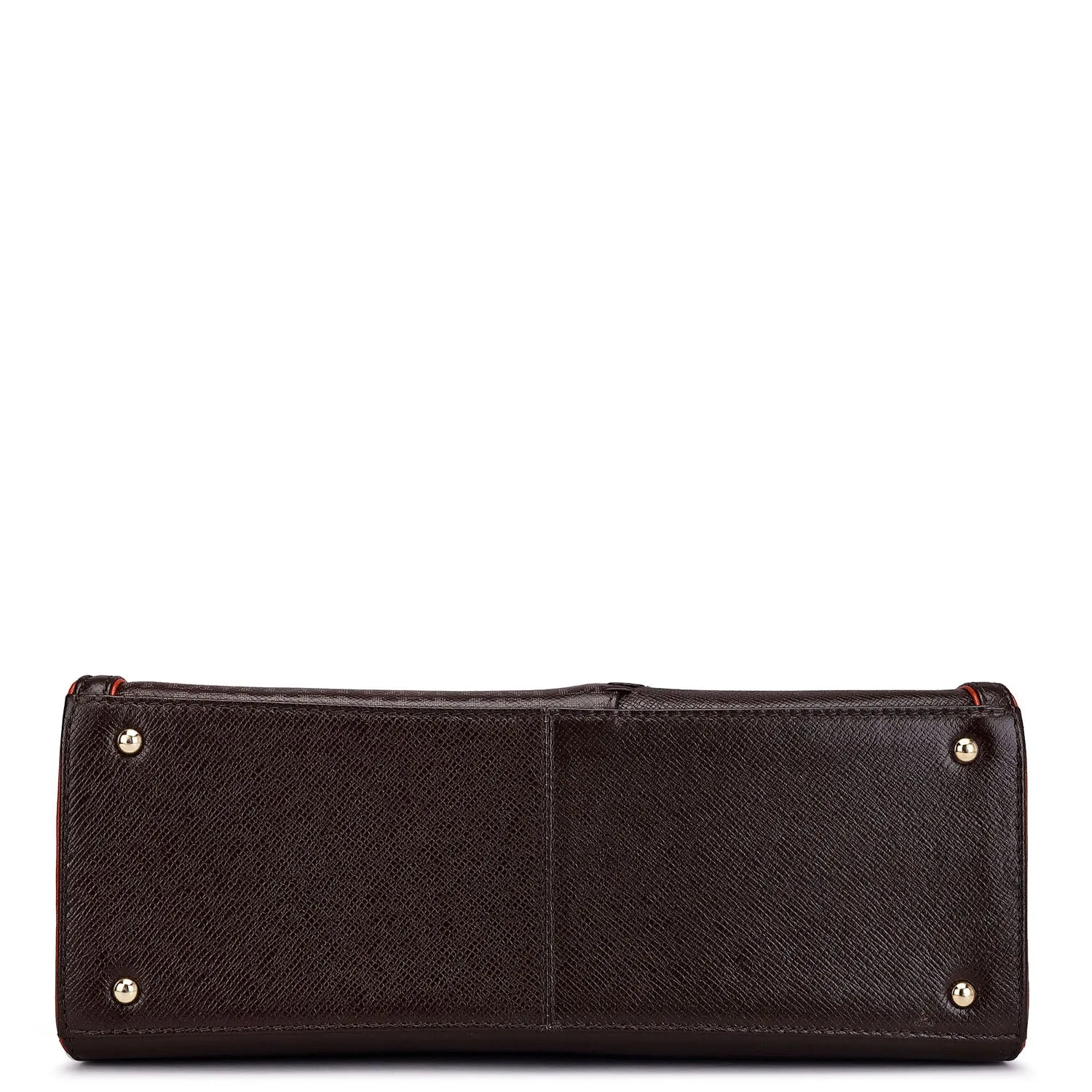 Medium Monogram Franzy Leather Satchel - Chocolate