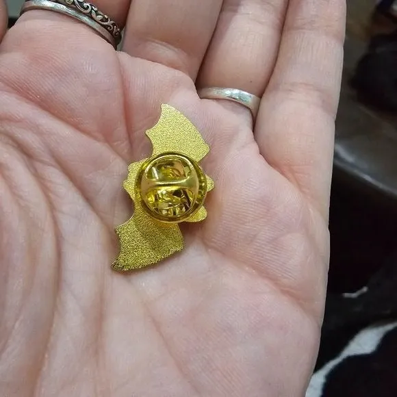 Metal Enamel Lapel Pin | Ouija Bat