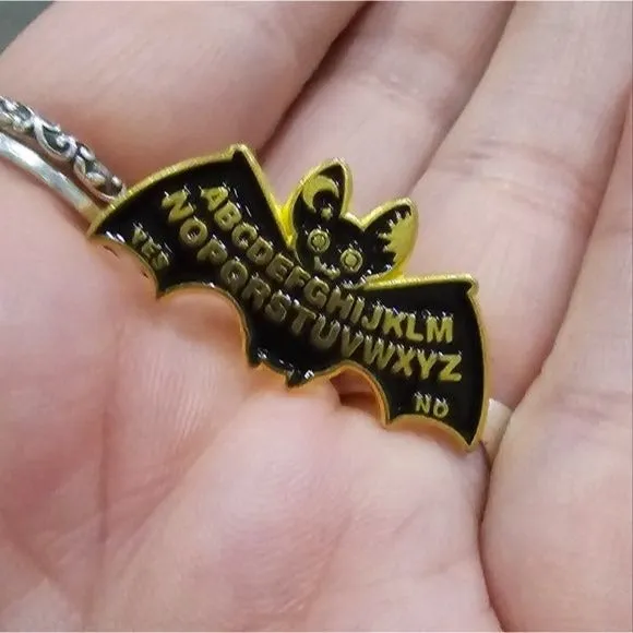 Metal Enamel Lapel Pin | Ouija Bat