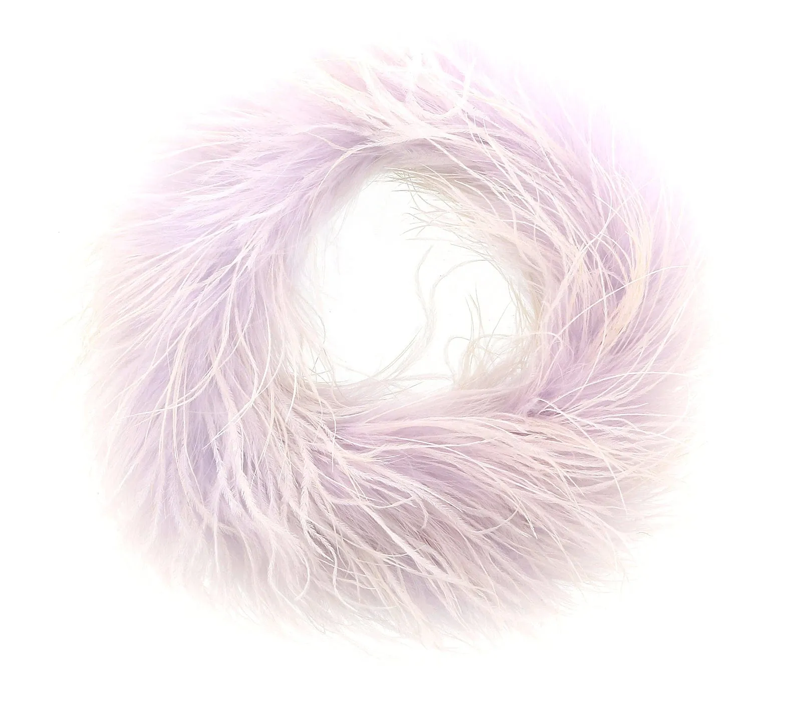Miu Miu Platinum Faux Feather Collar Necklace-One Size