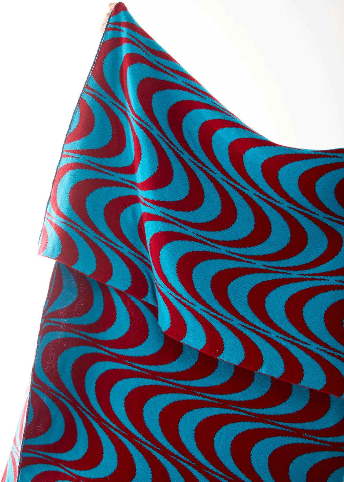 Moonage Daydream Throw - Maroon/Teal
