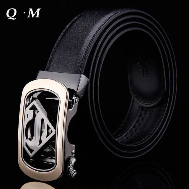 Musenge Male Genuine Leather Designer Belts Men High Quality Men's Belt Luxury Automatic Buckle Belts For Men Cinturones Hombre