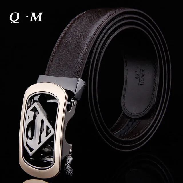 Musenge Male Genuine Leather Designer Belts Men High Quality Men's Belt Luxury Automatic Buckle Belts For Men Cinturones Hombre