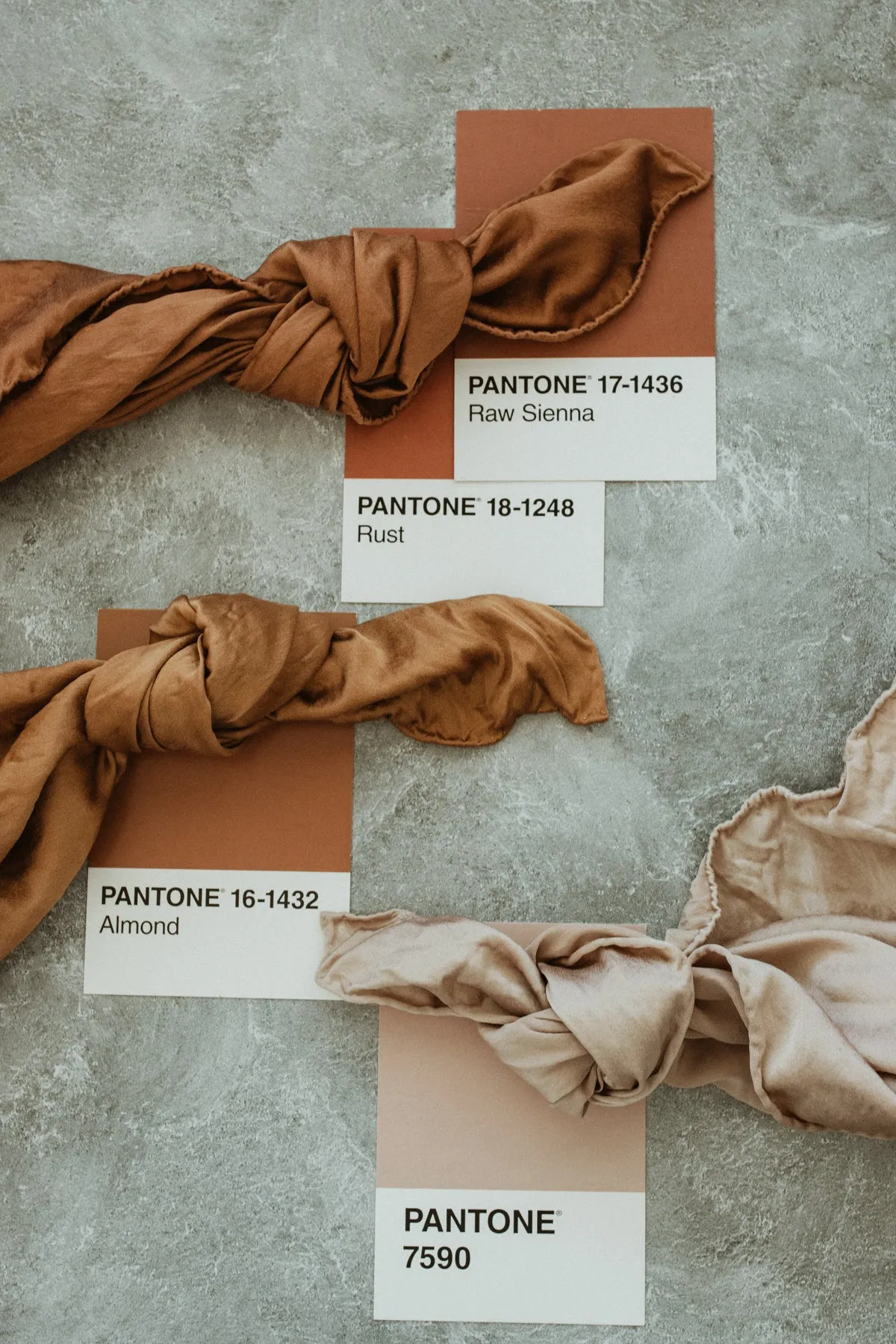 Naturally dyed charmeuse silk scarf
