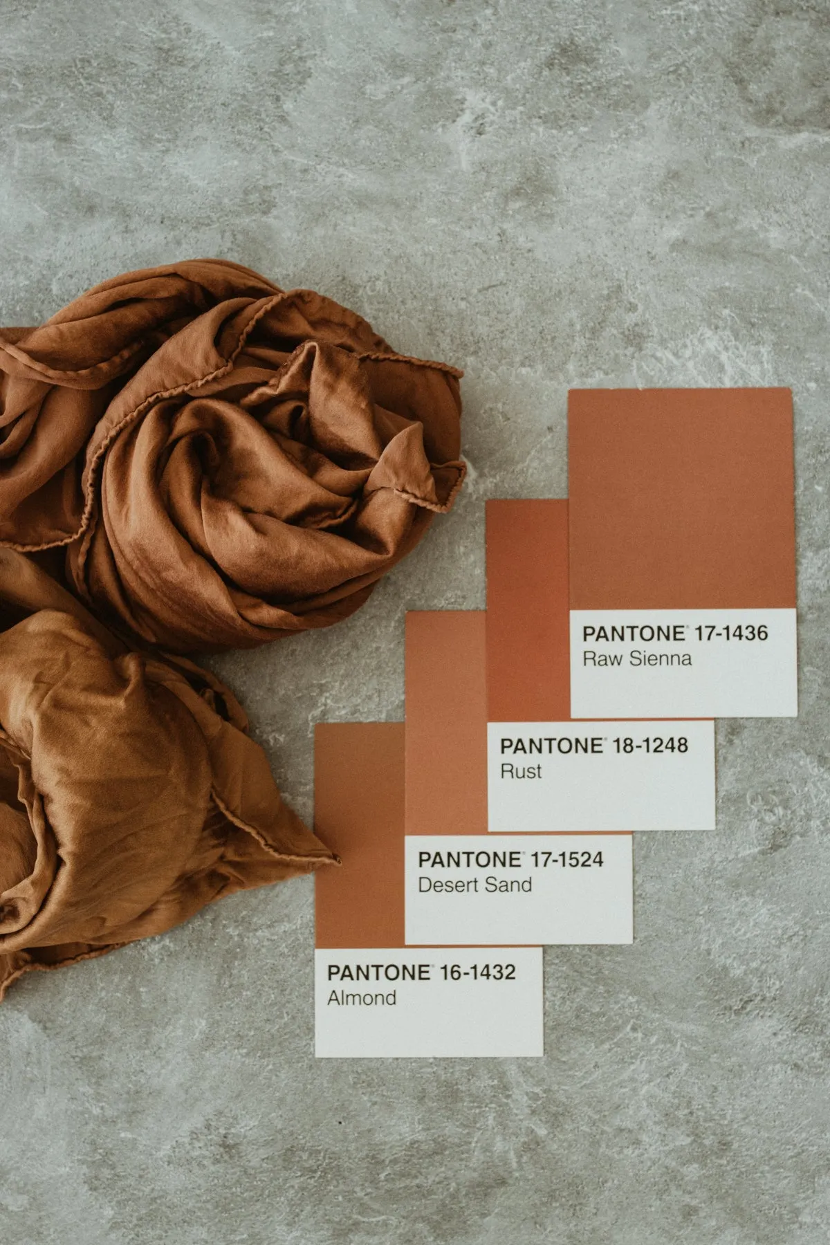 Naturally dyed charmeuse silk scarf