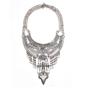 New Popular Fashion Women Vintage Necklace Collar Costume Atmosphere Metal Maxi Statement Necklaces & Pendants