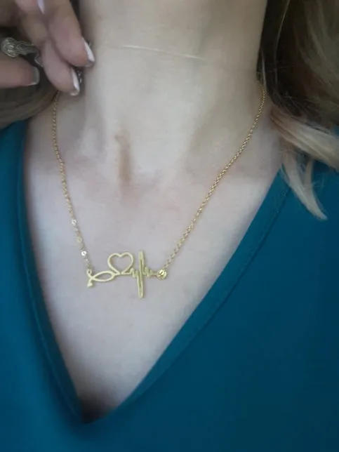 Nurse Stethoscope Heartbeat Necklaces & Pendants