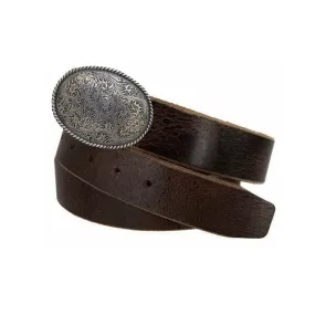 Oval Engraved Silver Belt