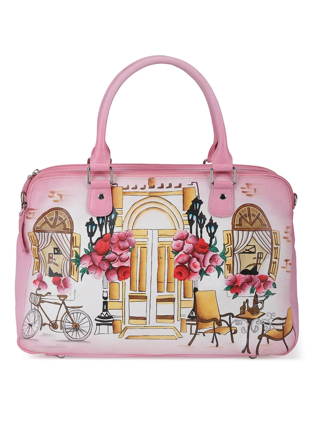 Oversized Hand Bag - London Street Light Pink
