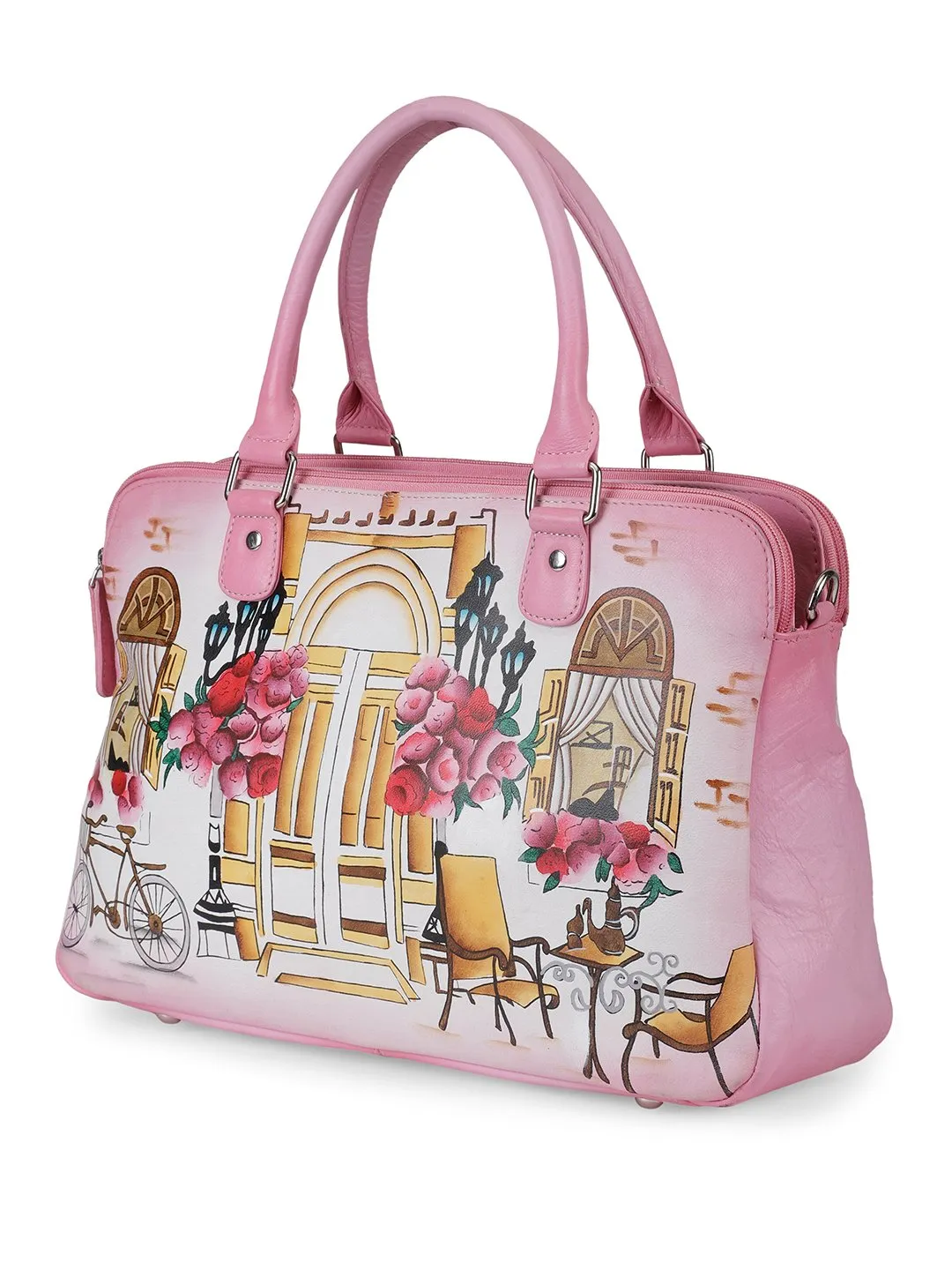 Oversized Hand Bag - London Street Light Pink