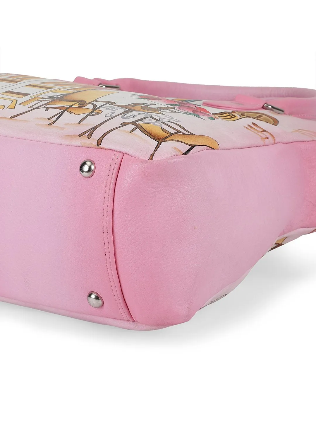 Oversized Hand Bag - London Street Light Pink
