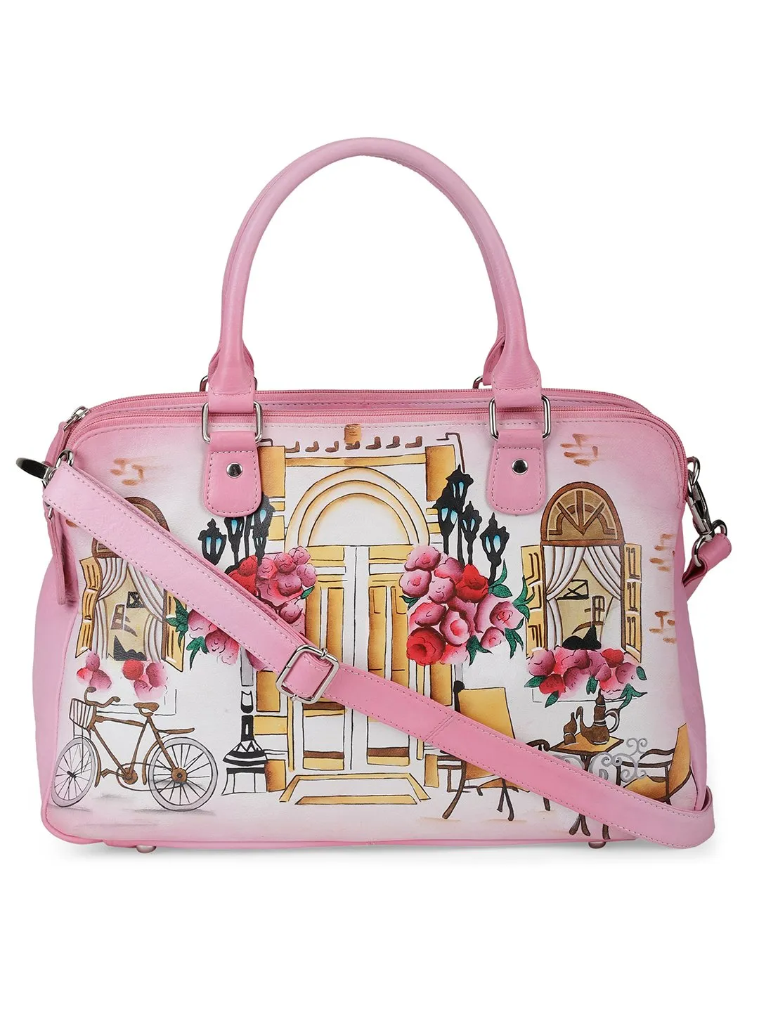 Oversized Hand Bag - London Street Light Pink