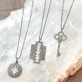 Pave Diamonds Necklaces