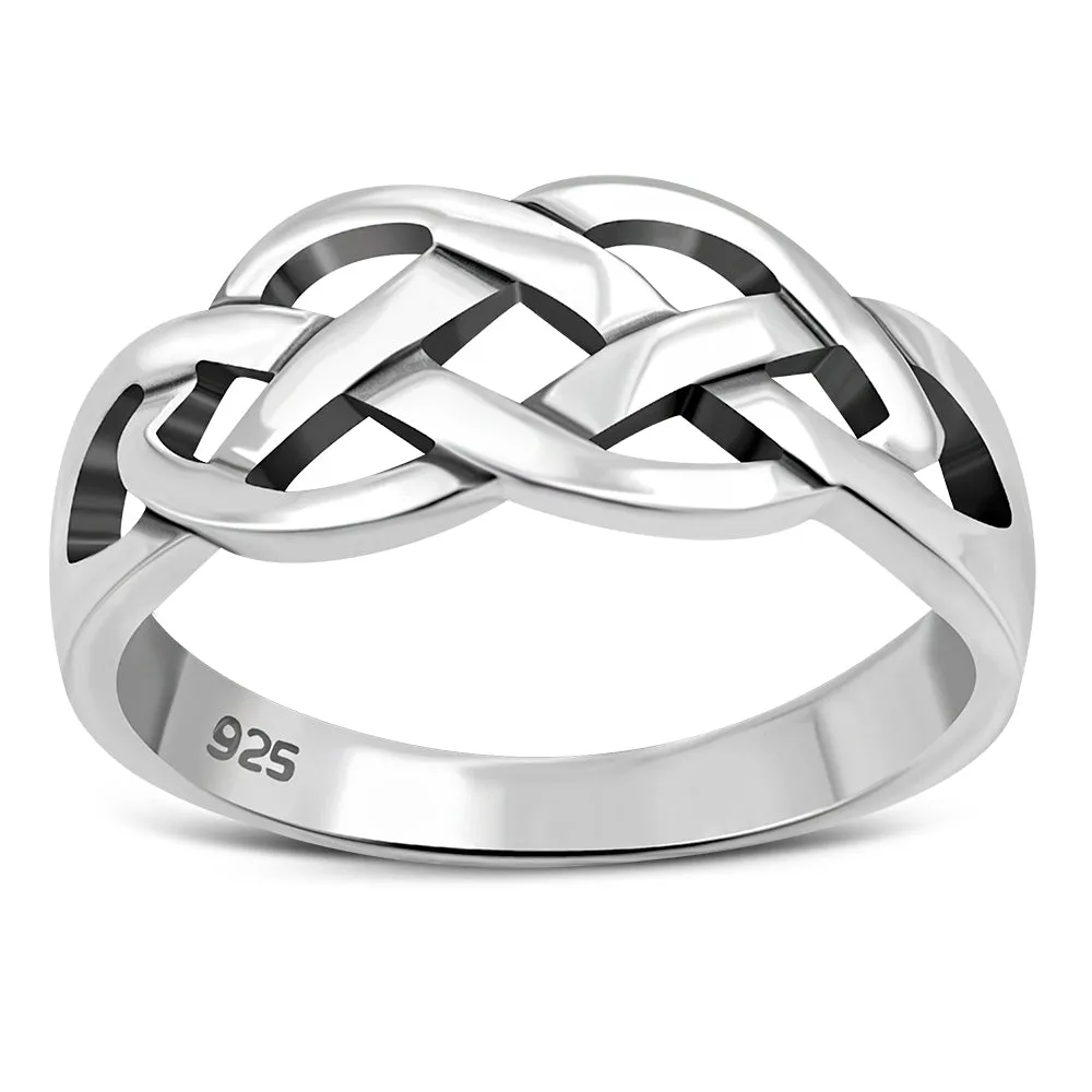 Plain Celtic Knot Silver Ring