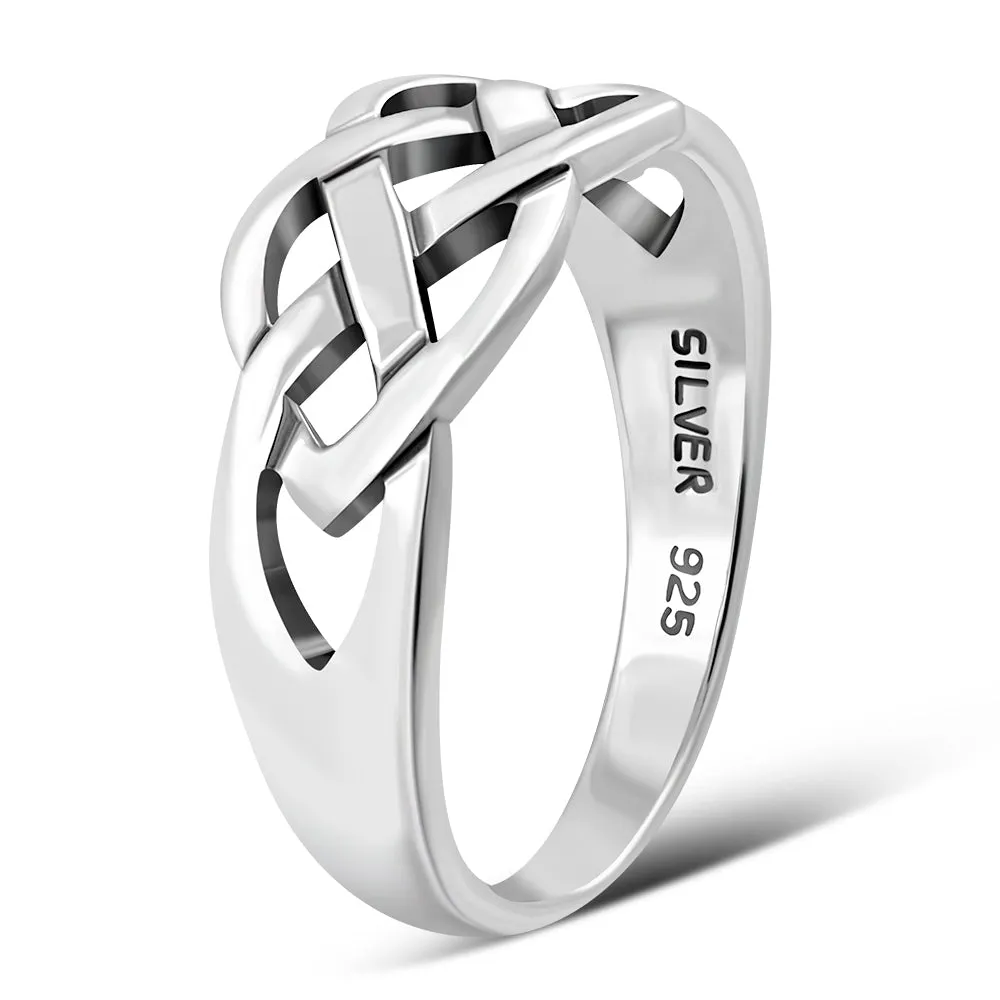 Plain Celtic Knot Silver Ring