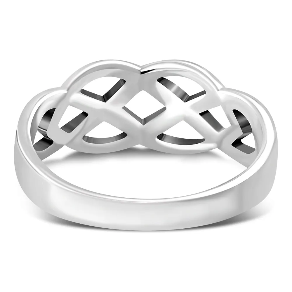 Plain Celtic Knot Silver Ring