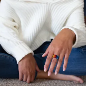 Rainbow Beaded Rings